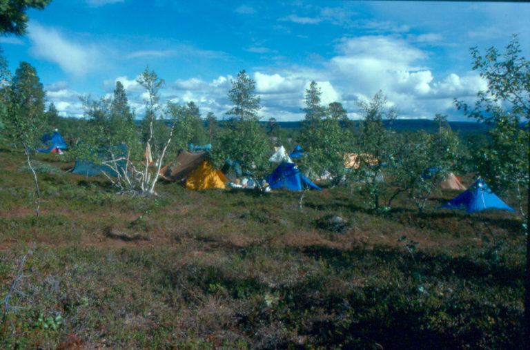 Teltlelir i Detsika, august 1979. Foto: Jørn Thomassen/Verdensarvsenter for bergkunst – Alta Museum